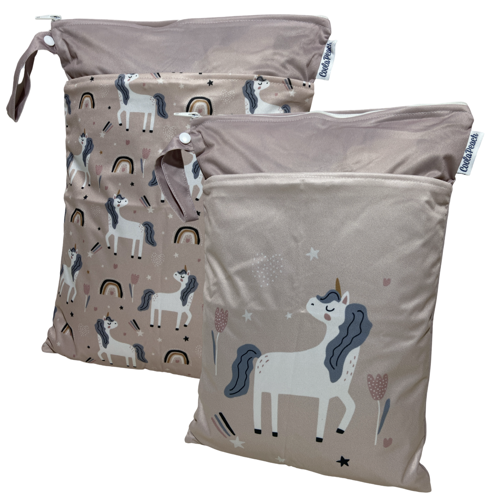 Einhorn / zartrosa - 2er Set 30x40cm