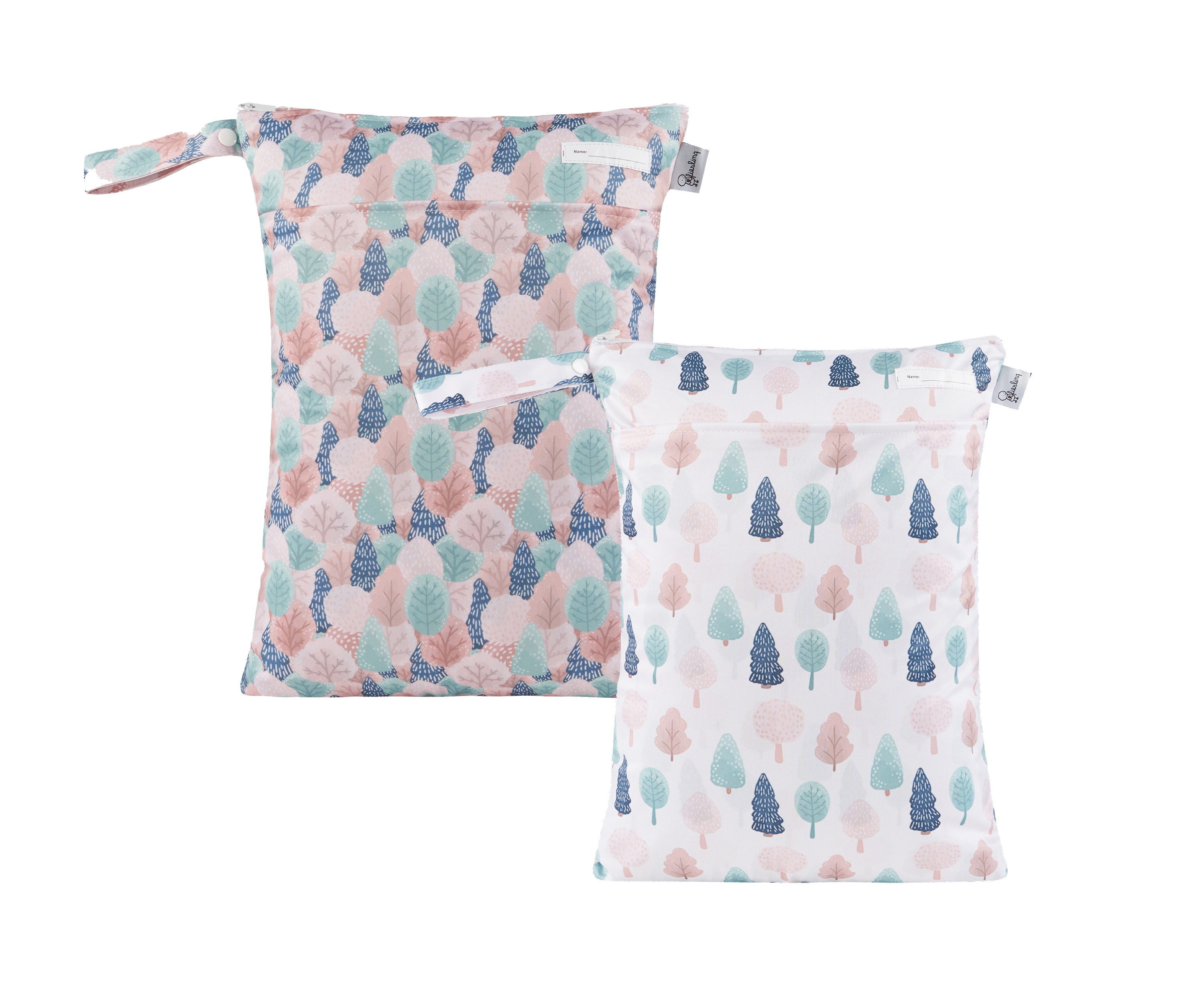 Wald / mit Namensetikett - 2er Set 30x40cm