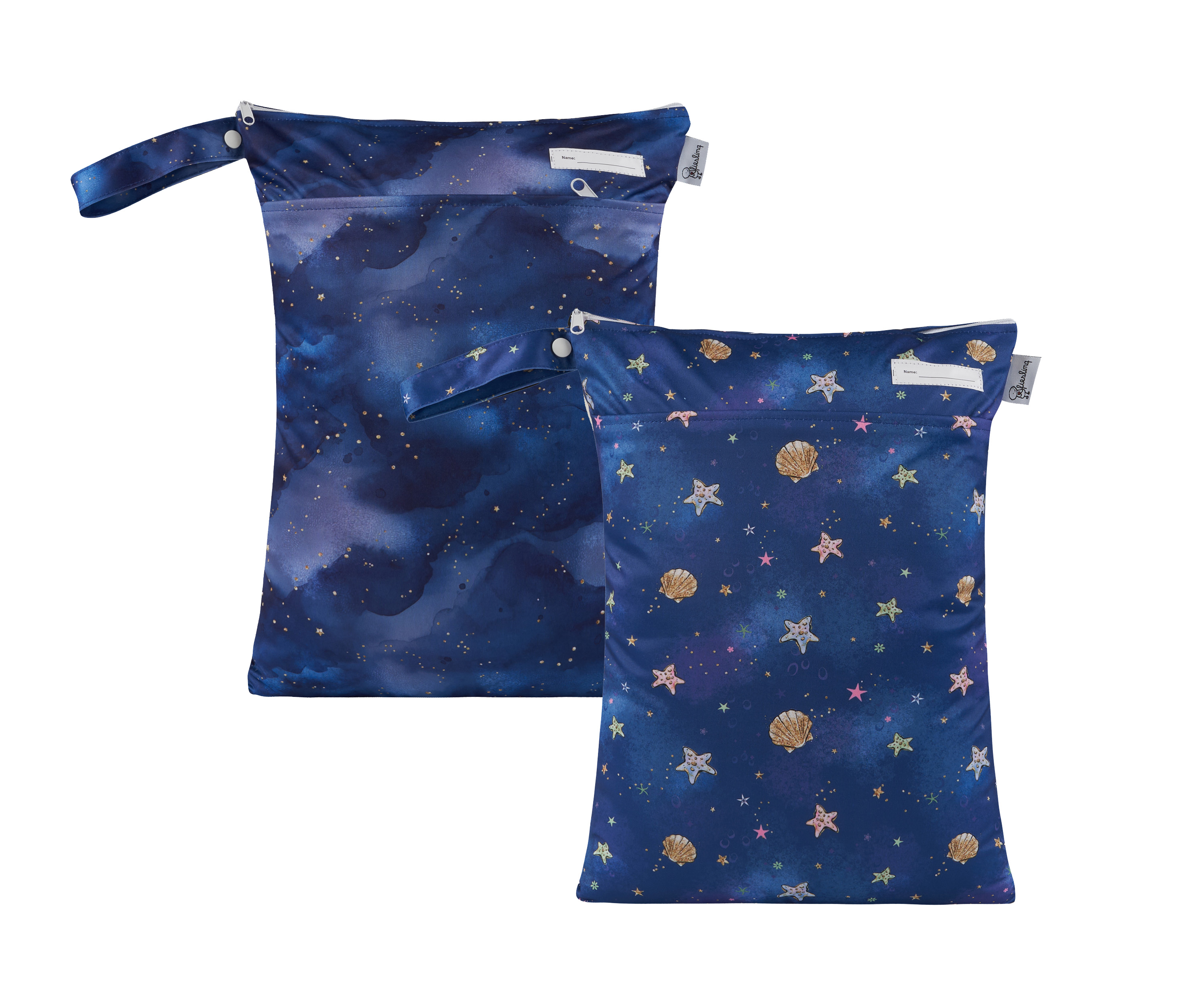 Sterne / mit Namensetikett - 2er Set 30x40cm