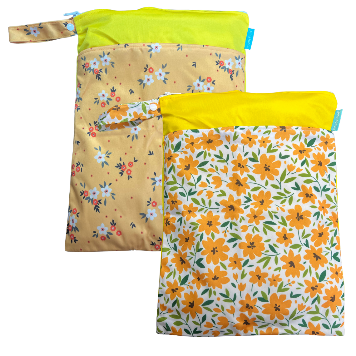 Floral / gelb - 2er Set 30x40cm