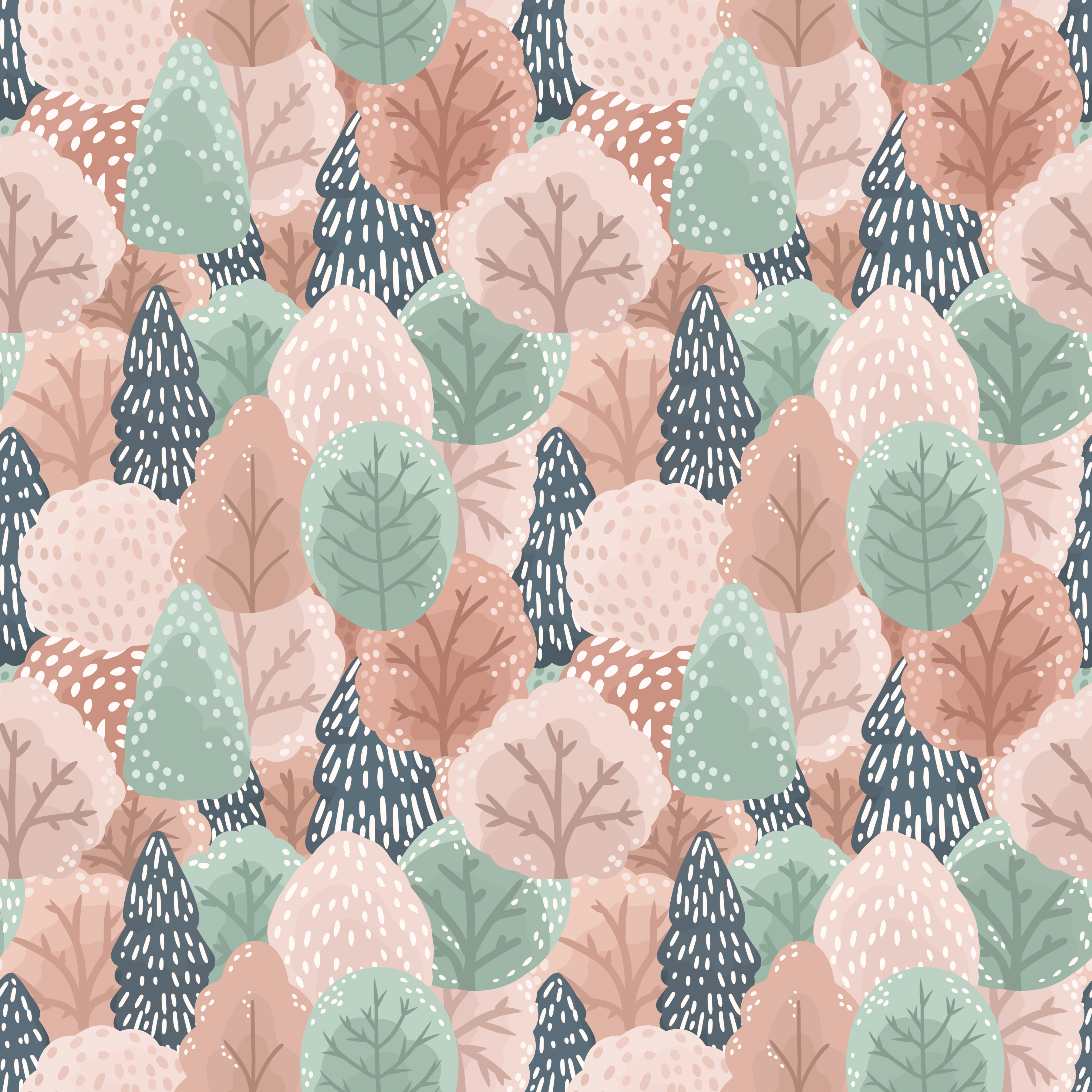 Wald / mit Namensetikett - 2er Set 30x40cm
