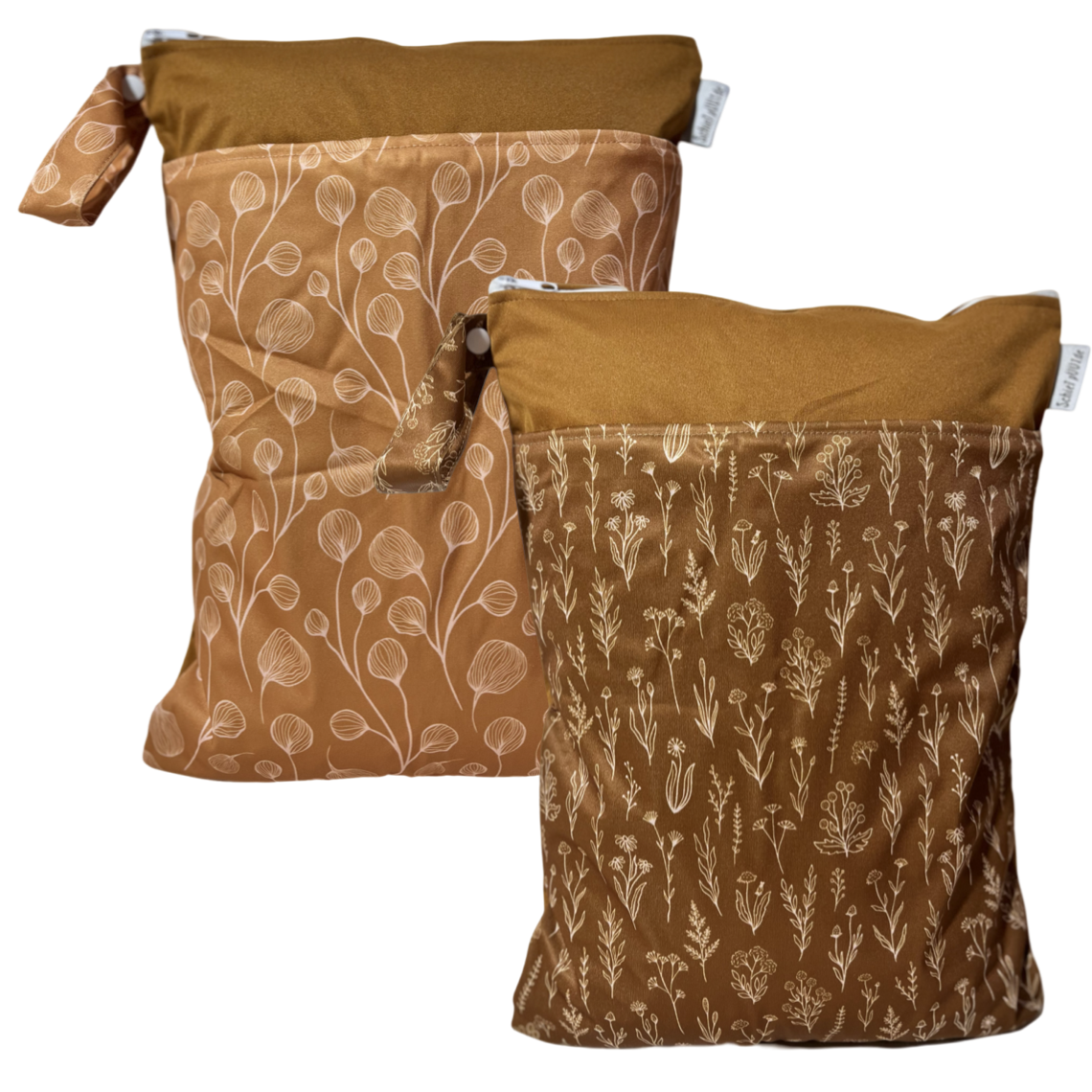 Blätter / braun - 2er Set 30x40cm